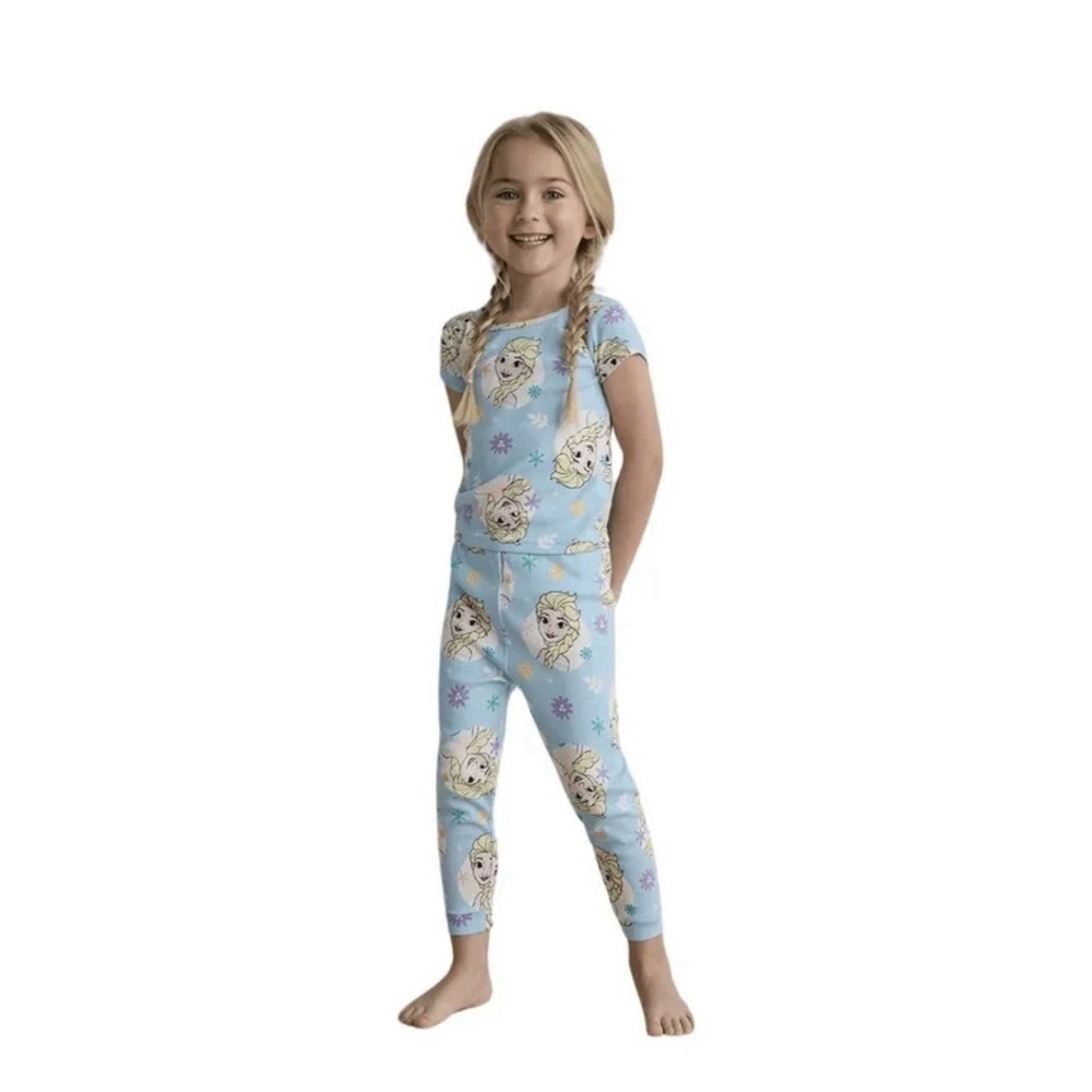 Disney Frozen Elsa 2-Piece Teal Pajama Set Girls' Size 10